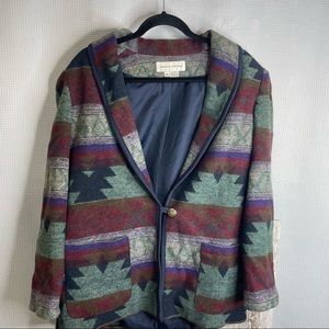 Vintage Sabrina B. New York Southwestern Blazer Size Medium